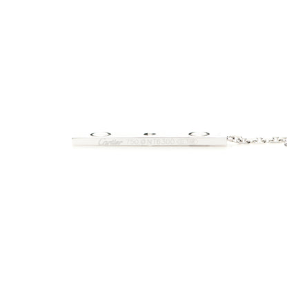 Cartier 18K White Gold Diamond LOVE Lariat Necklace 4 of 5