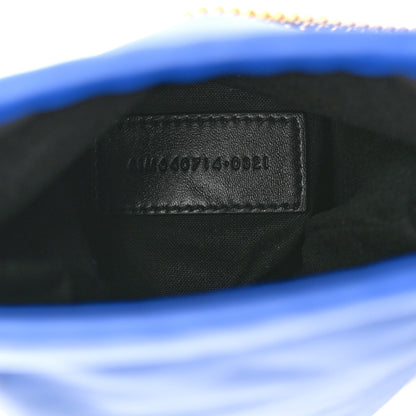 Saint Laurent Lambskin Paris Drawstring Pouch Bleu Majorelle 7 of 10