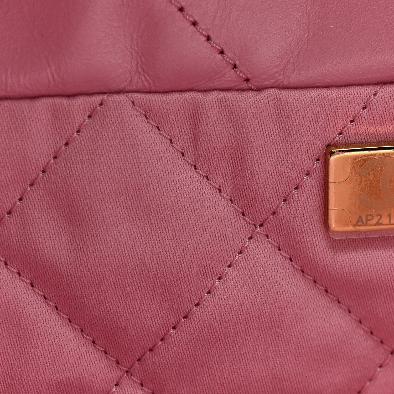 Chanel Shiny Calfskin Quilted Small Chanel 22 Lilac 8 of 11
