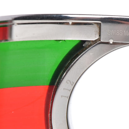 Gucci Stainless Steel Acetate 33mm Twirl Web Quartz Watch Black 10 of 10