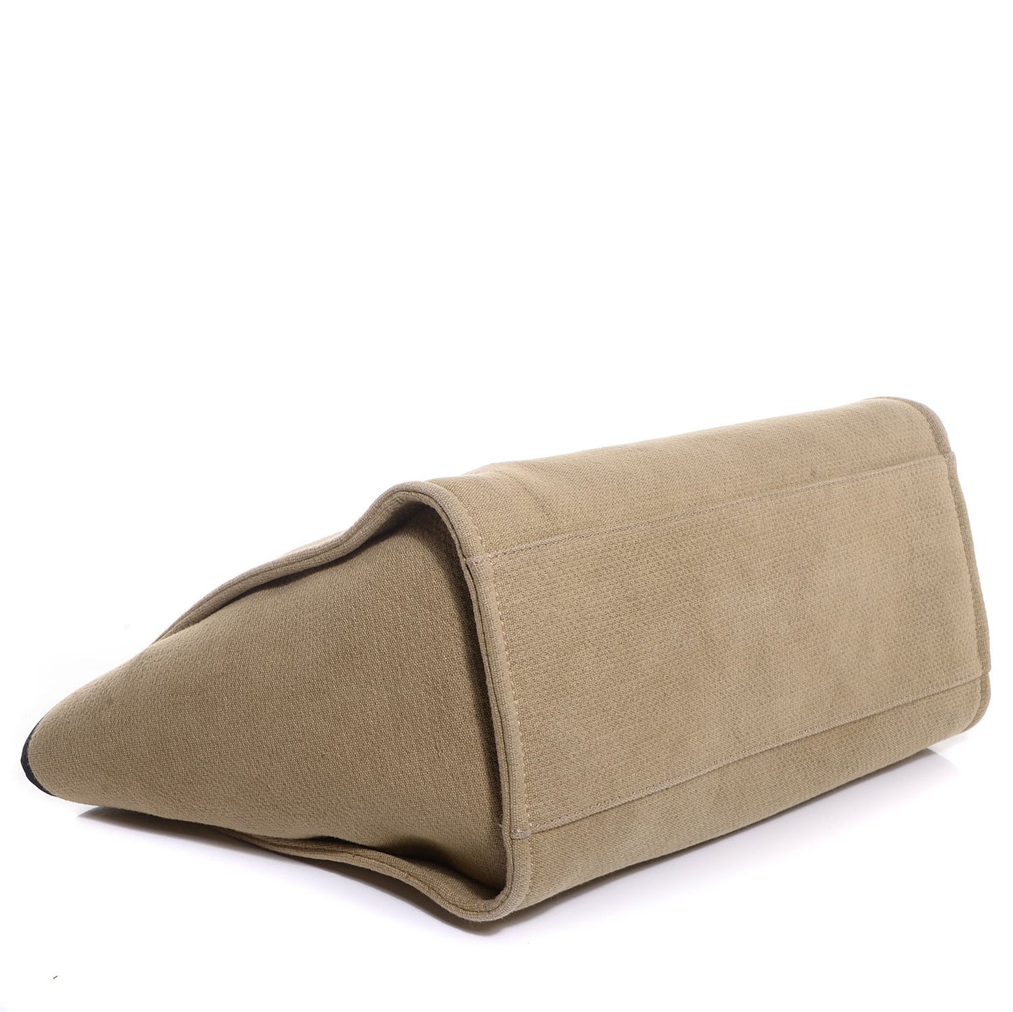 Canvas Deauville Large Tote Beige Black
