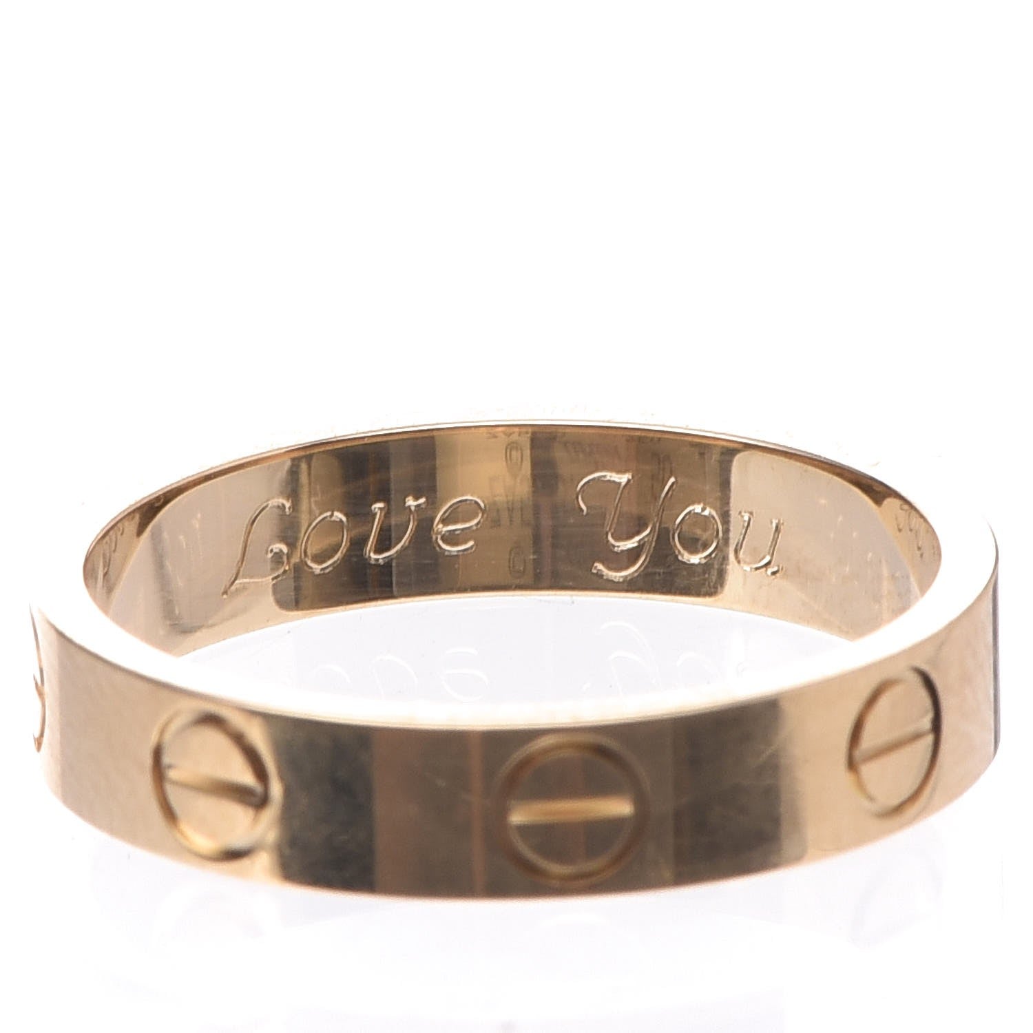 Cartier 18K Yellow Gold 3.5mm LOVE Wedding Band Ring 50 5.25 4 of 5