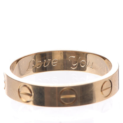 Cartier 18K Yellow Gold 3.5mm LOVE Wedding Band Ring 50 5.25 4 of 5