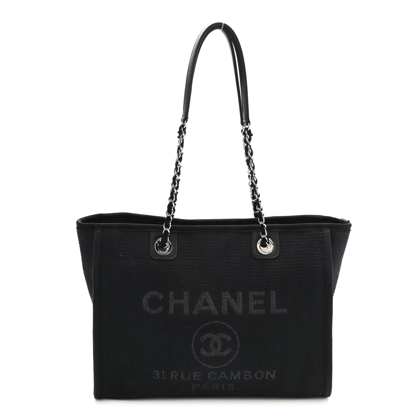 Mixed Fibers Small Deauville Tote Black