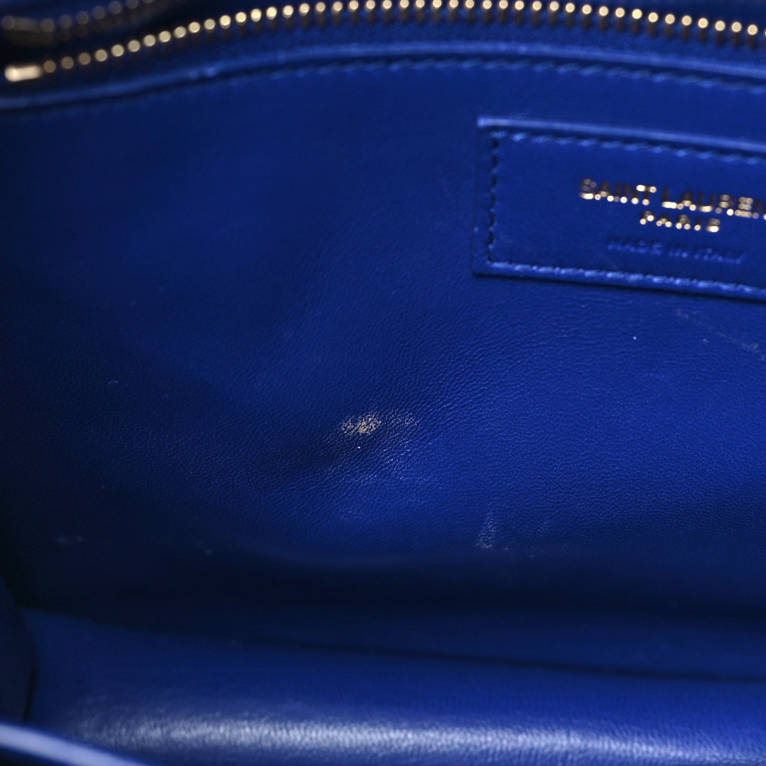 Saint Laurent Smooth Calfskin Carre Satchel Royal Blue 10 of 10
