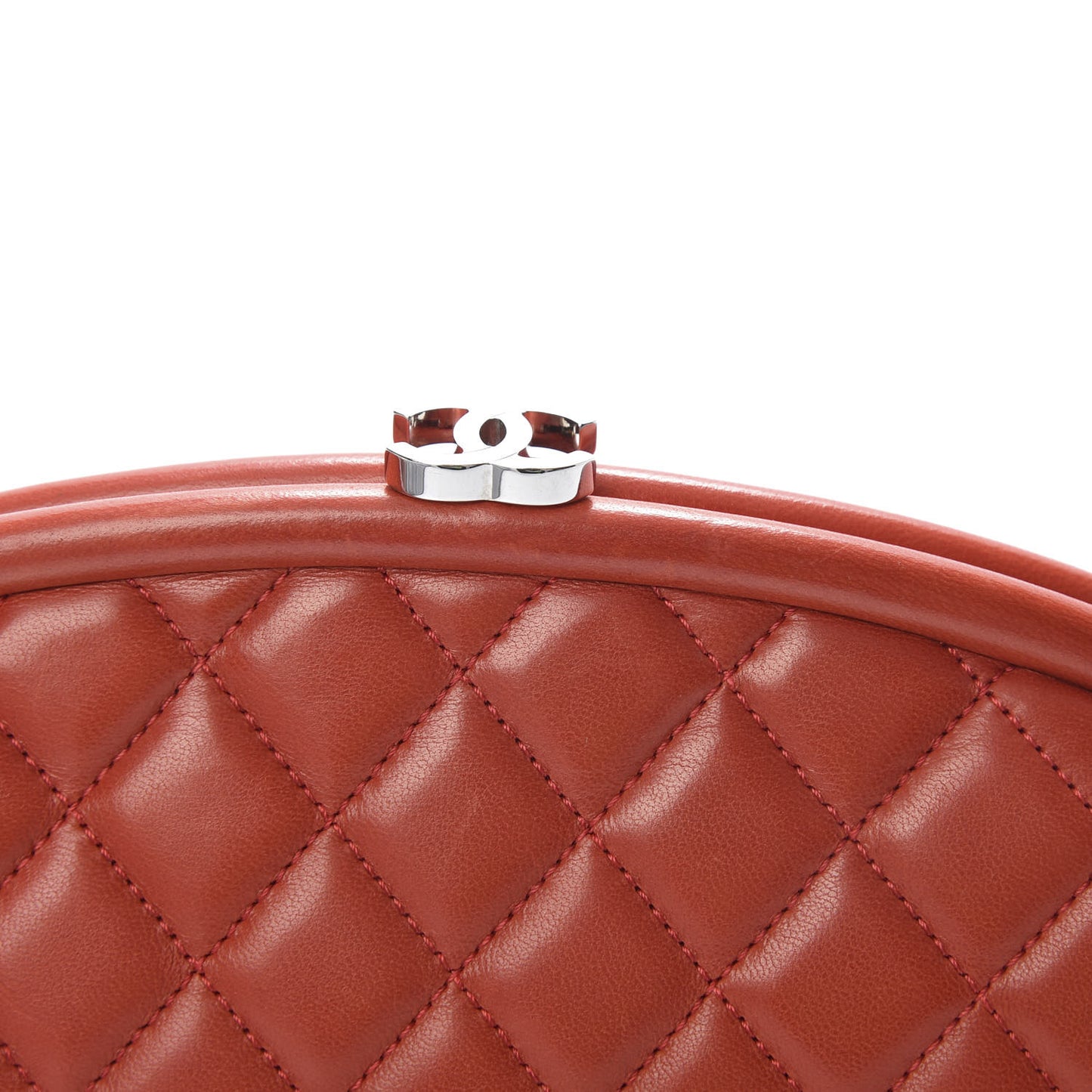 Lambskin Quilted Timeless Clutch Red