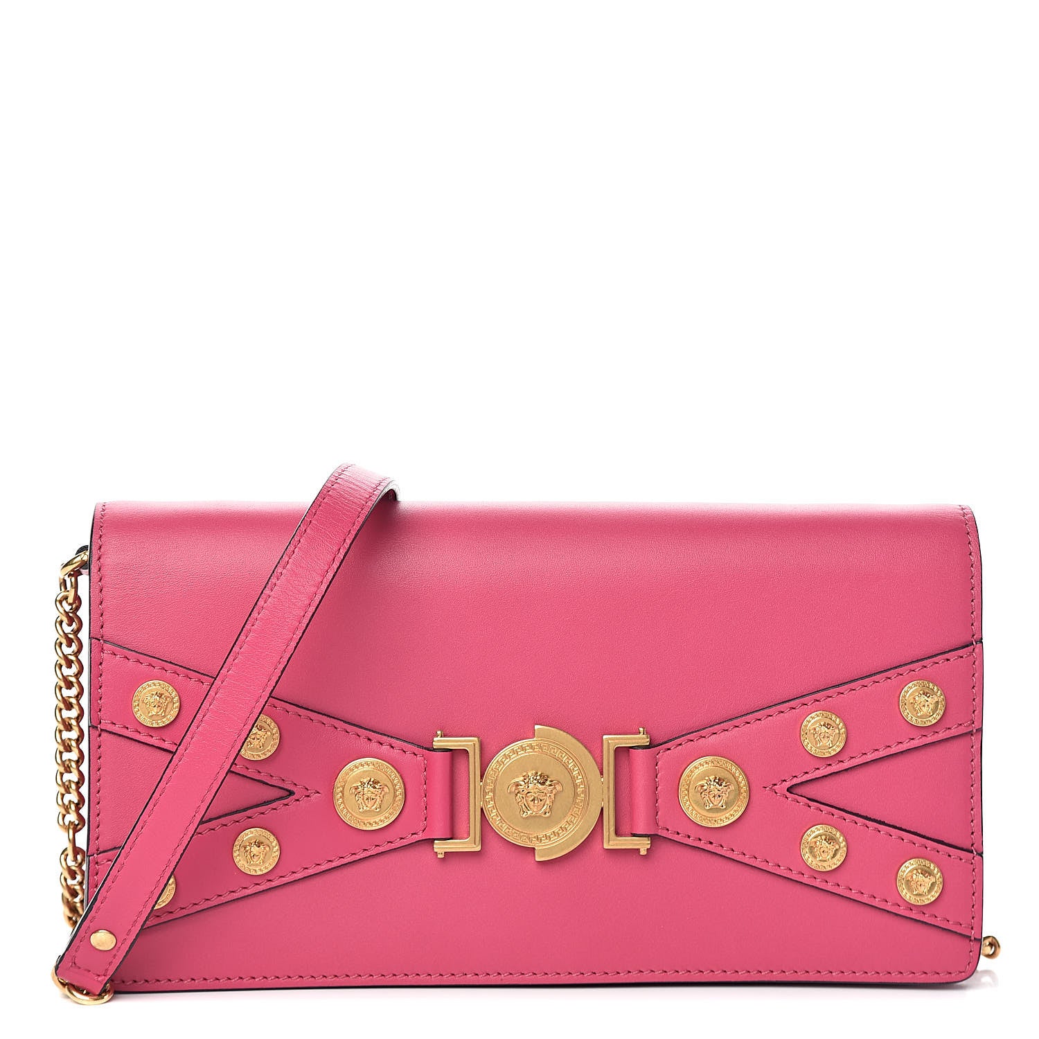Versace Calfskin Medallion Tribute Crossbody Pink 1 of 9