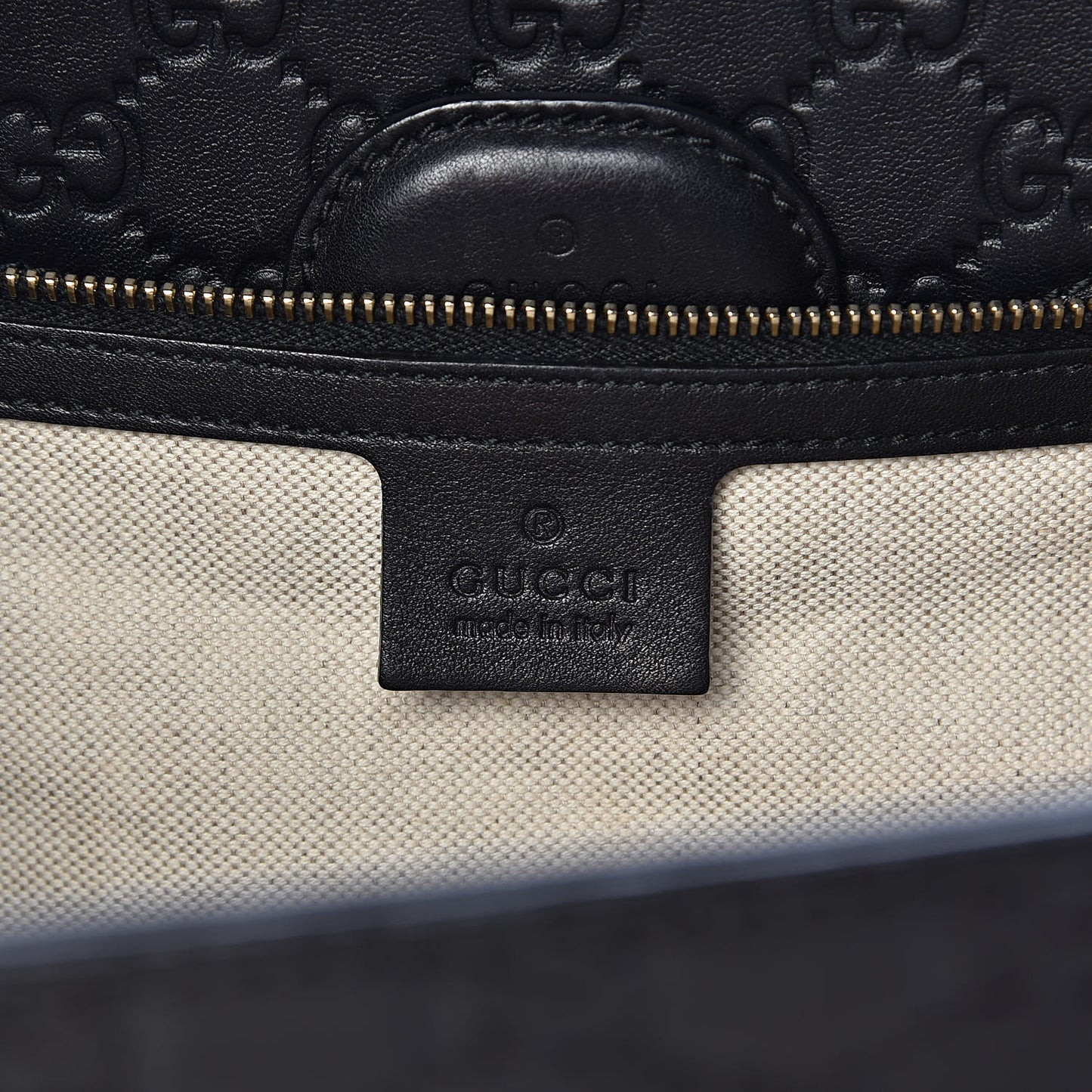 Guccissima Large Emily Chain Shoulder Bag Black