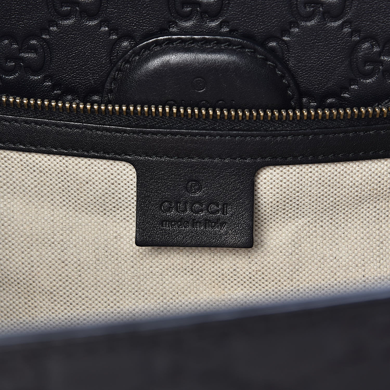 Gucci Guccissima Large Emily Chain Shoulder Bag Black 6 of 14