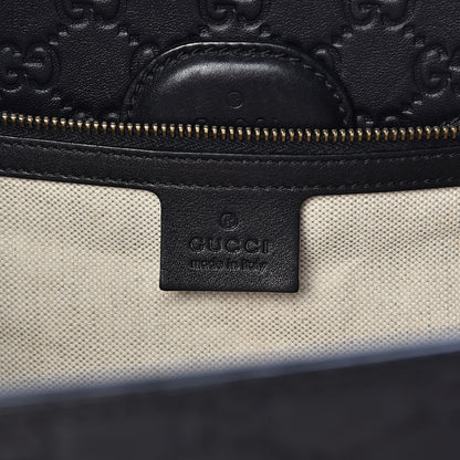 Gucci Guccissima Large Emily Chain Shoulder Bag Black 6 of 14
