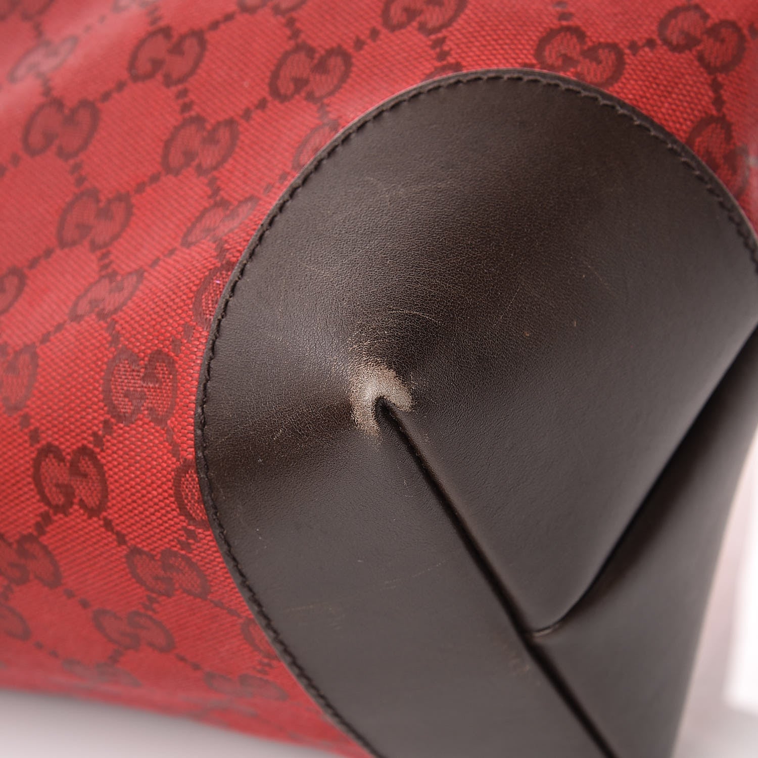 Gucci Monogram Large Original Tote Red 15 of 18