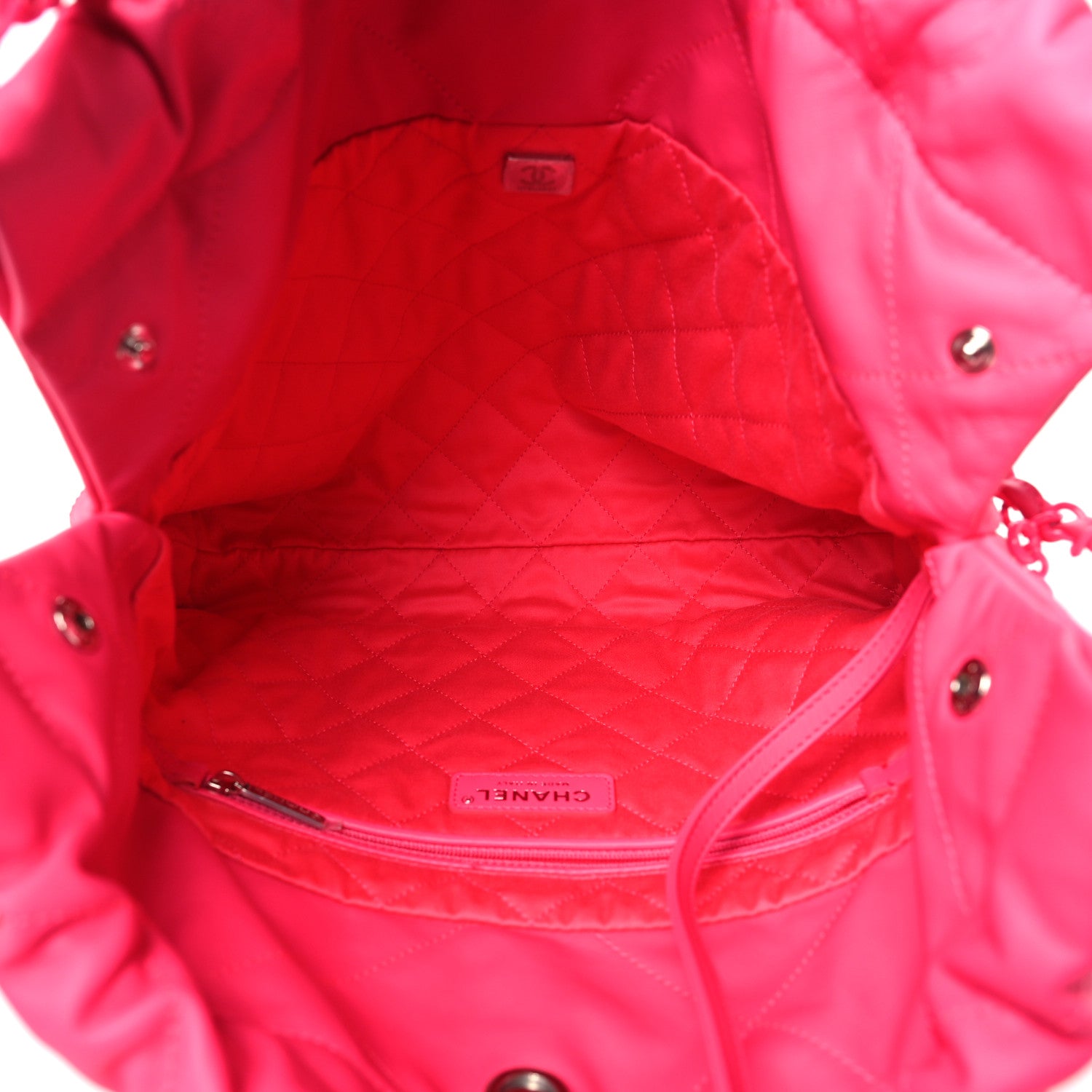 Chanel Matte Calfskin Quilted Monochrome Small Chanel 22 Fuchsia 6 of 11