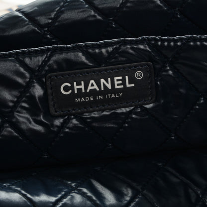 Chanel Nylon Cat Emoticon Tote Navy Gold 7 of 8