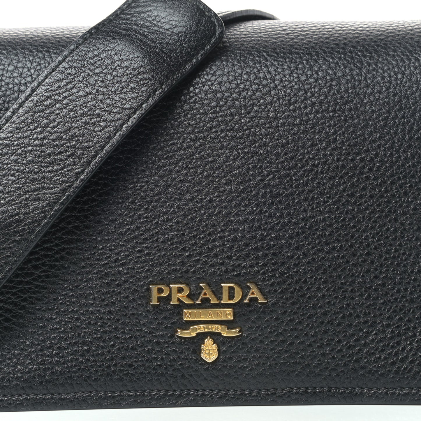 Vitello Phenix Crossbody Bag Black