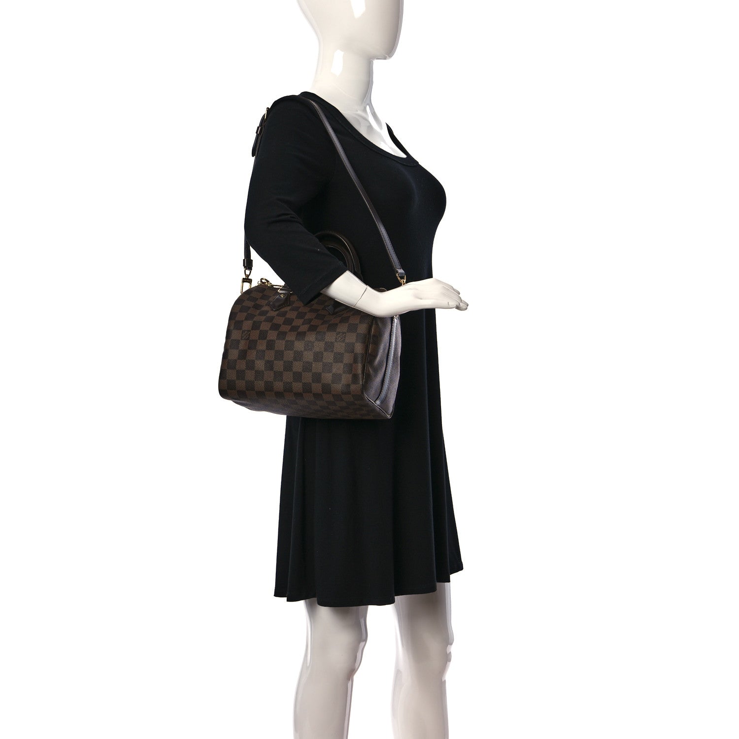 Louis Vuitton Damier Ebene Speedy Bandouliere 25 2 of 11