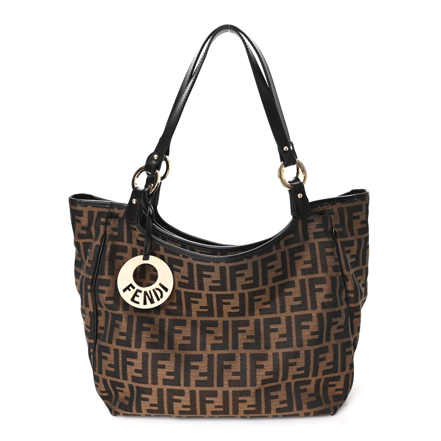 Fendi Zucca Small Chef Shopping Tote Tobacco Moro 1 of 10