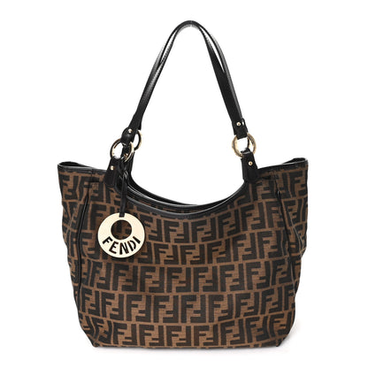 Fendi Zucca Small Chef Shopping Tote Tobacco Moro 1 of 10