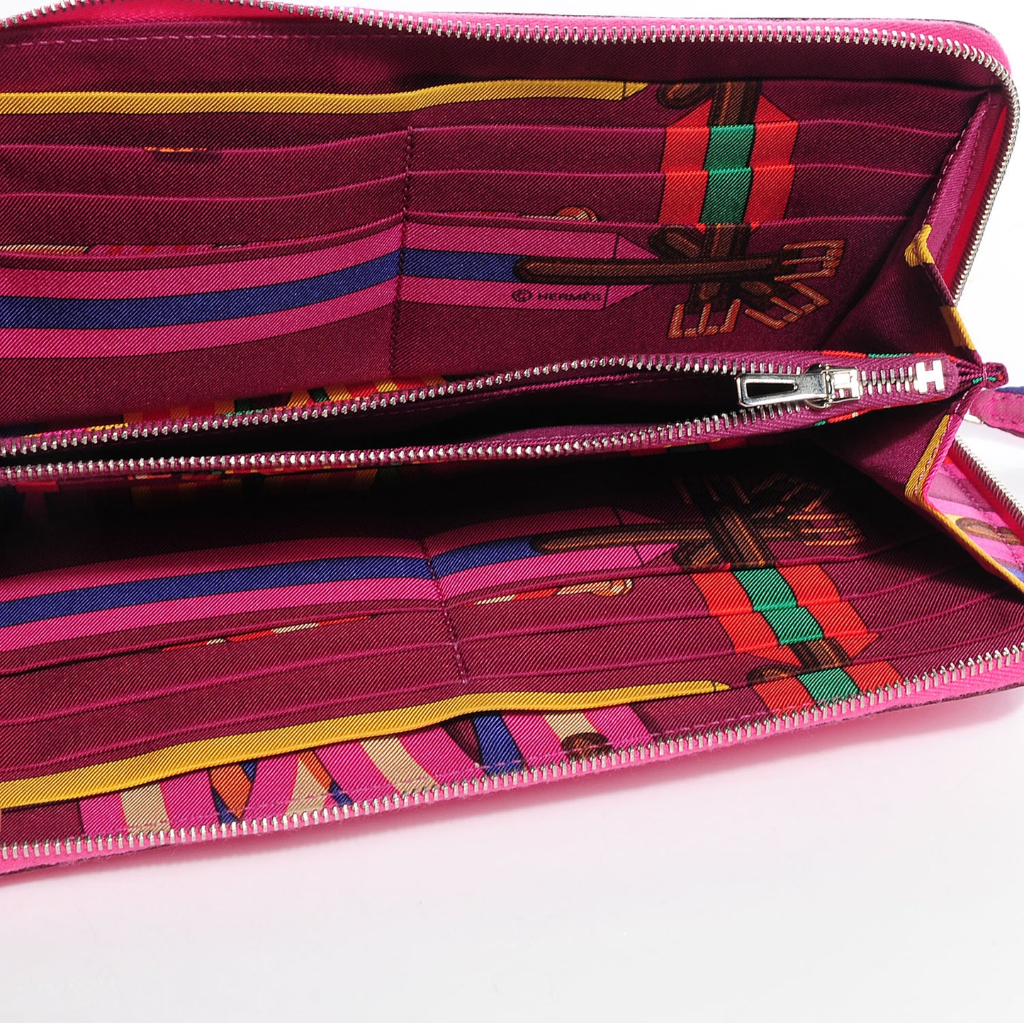 Epsom Silk'in Wallet Rose Tyrien