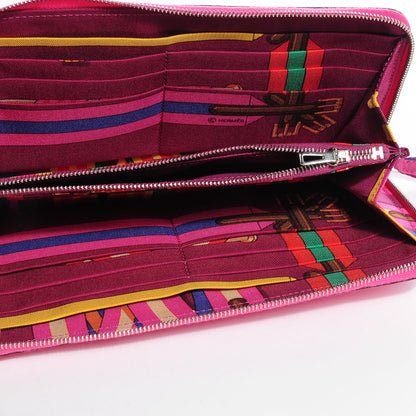 Hermes Epsom Silk'in Wallet Rose Tyrien 7 of 11