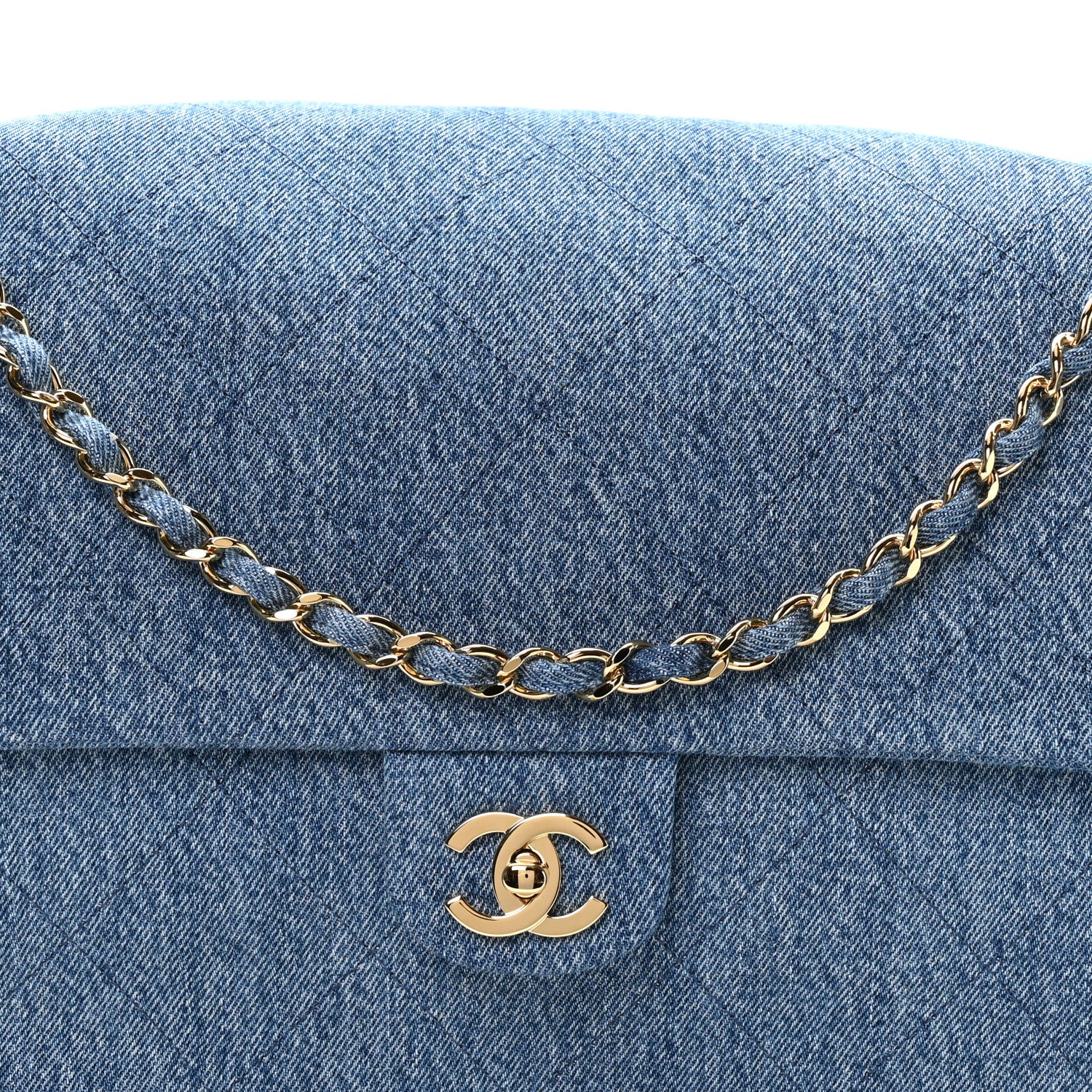 Chanel Denim Souplissimo Maxi Flap Blue 8 of 10