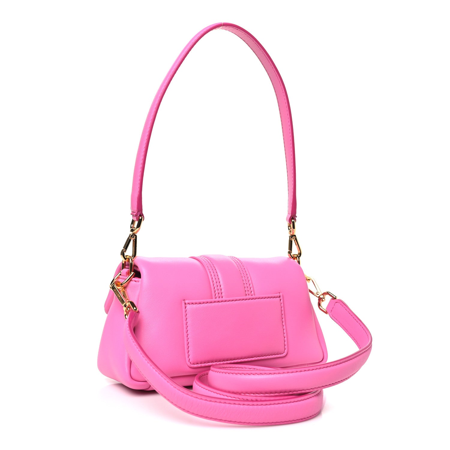 Jacquemus Padded Lambskin Le Petit Bambimou Neon Pink 3 of 9