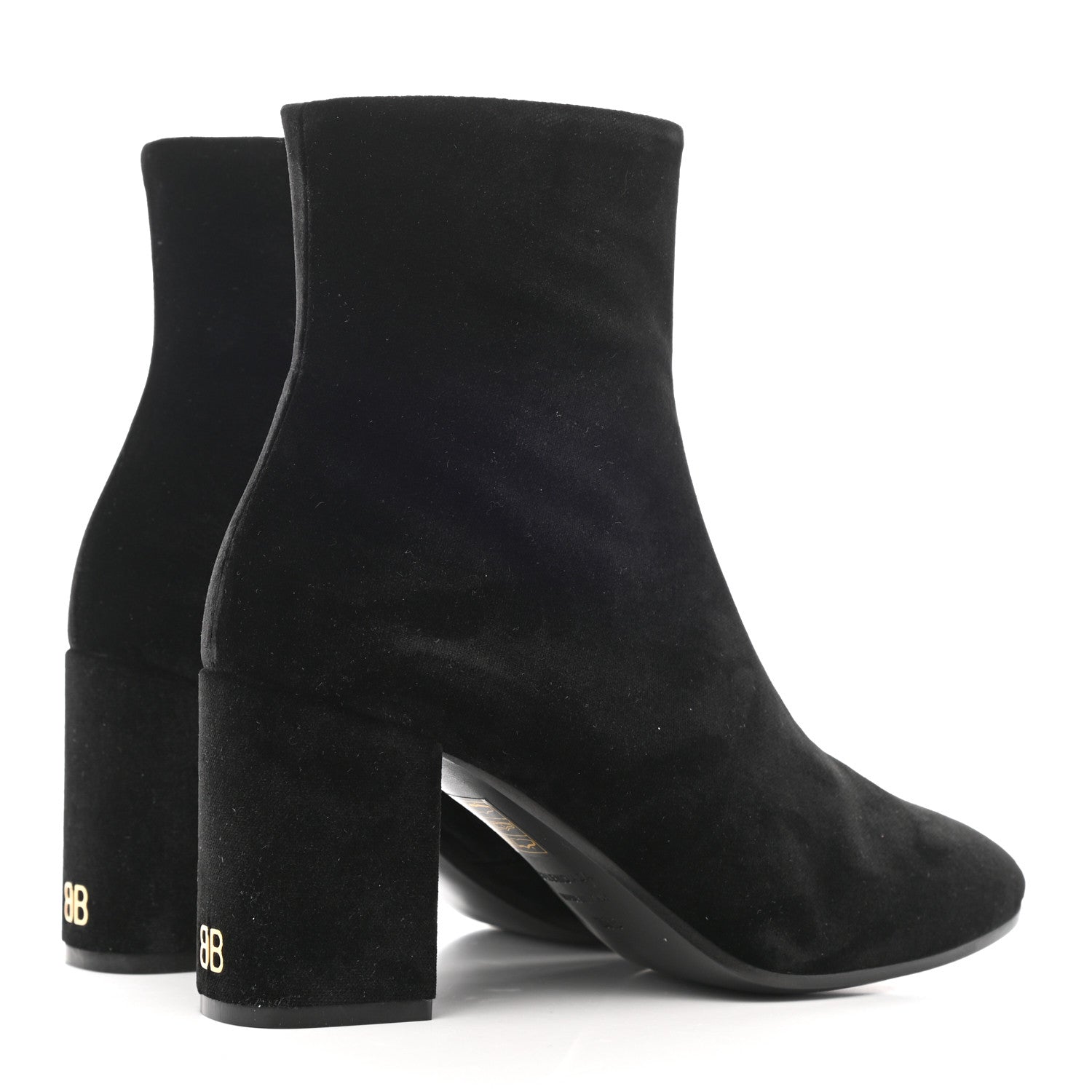 Balenciaga Smooth Velvet Ankle Boots 37.5 Black 4 of 8