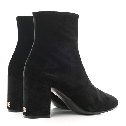 Balenciaga Smooth Velvet Ankle Boots 37.5 Black 4 of 8