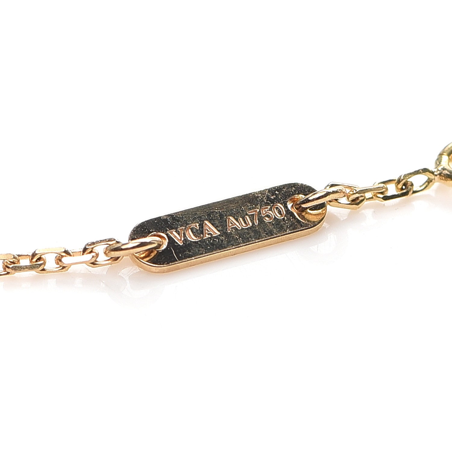 Van Cleef & Arpels 18K Yellow Gold Mother of Pearl Sweet Alhambra Bracelet 5 of 7