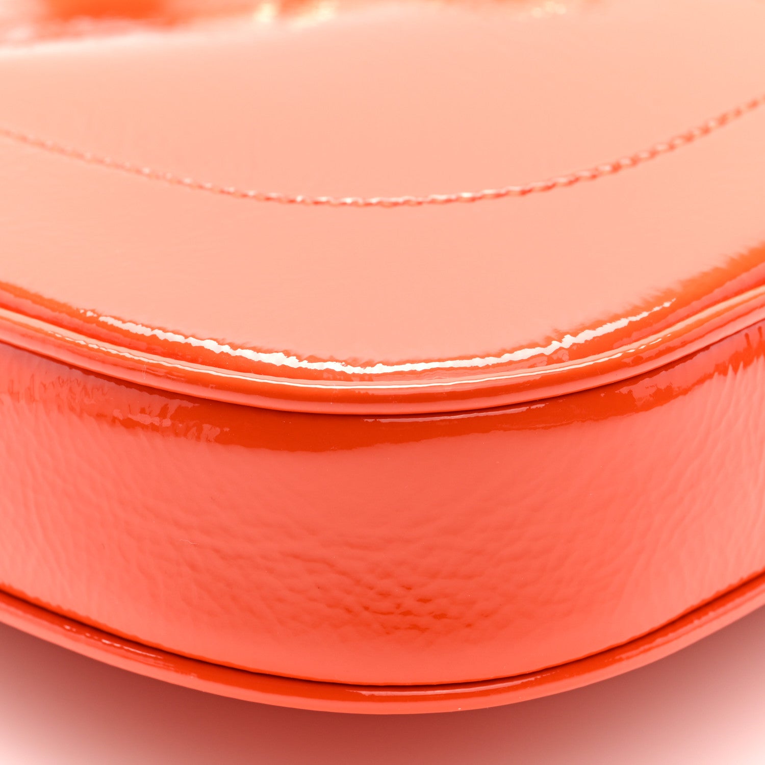Gucci Patent Calfskin Small Jackie Shoulder Bag Orange 8 of 9