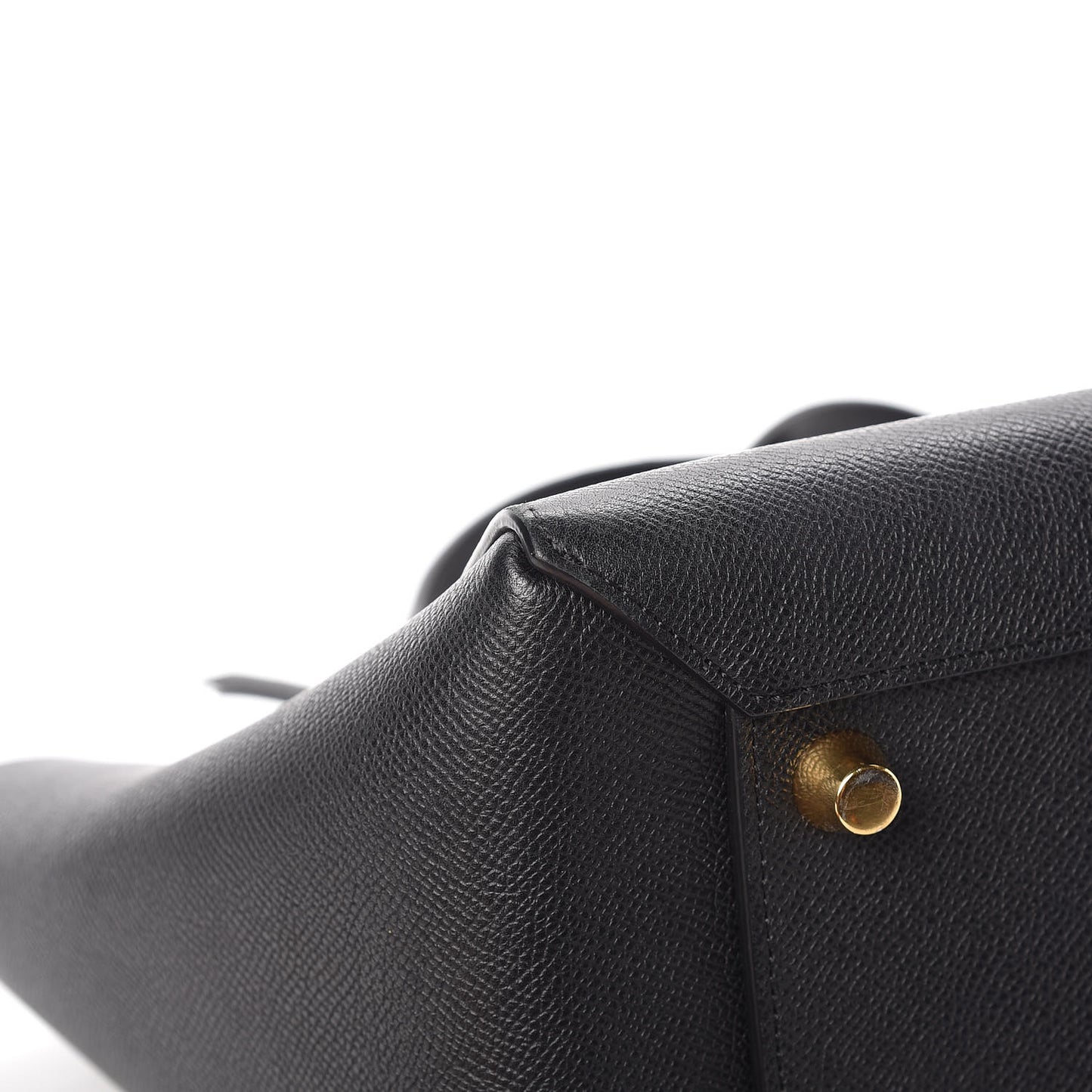 Grained Calfskin Mini Belt Bag Black