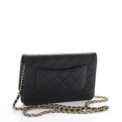 Chanel Caviar Quilted Wallet On Chain WOC Black 3 of 9