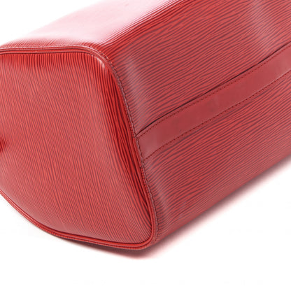 Louis Vuitton Epi Speedy 25 Castillan Red 6 of 9