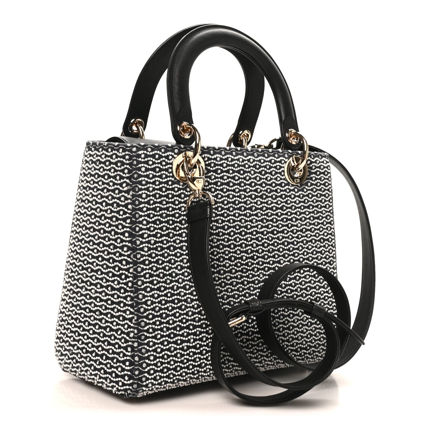 Embroidered L'Etoile Tarot Medium Lady Dior Blue Multicolor