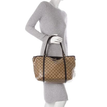 Gucci Crystal Monogram Large Joy Tote Brown 2 of 7