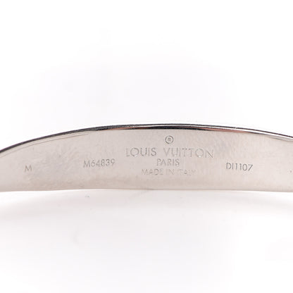 Louis Vuitton Brass Monogram Jonc Cuff M Silver 4 of 4