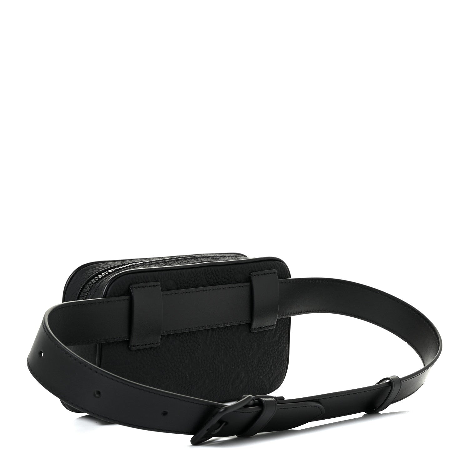 Louis Vuitton Taurillon Monogram Uniformes Solar Ray Soft Pochette Volga Belt Bag Black 3 of 10