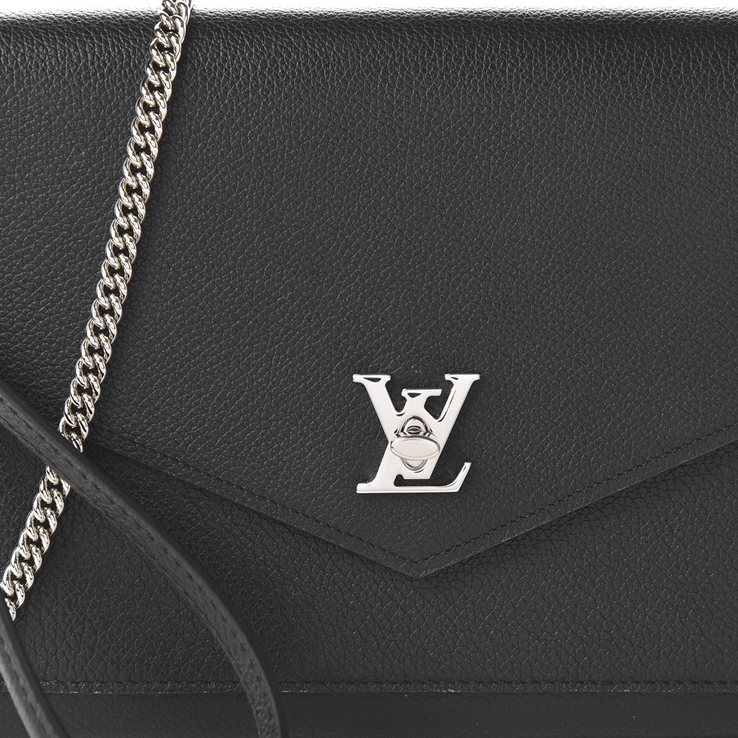 Louis Vuitton Soft Calfskin My Lockme Pochette Black 9 of 9
