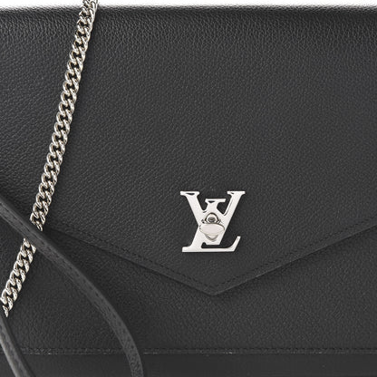 Louis Vuitton Soft Calfskin My Lockme Pochette Black 9 of 9