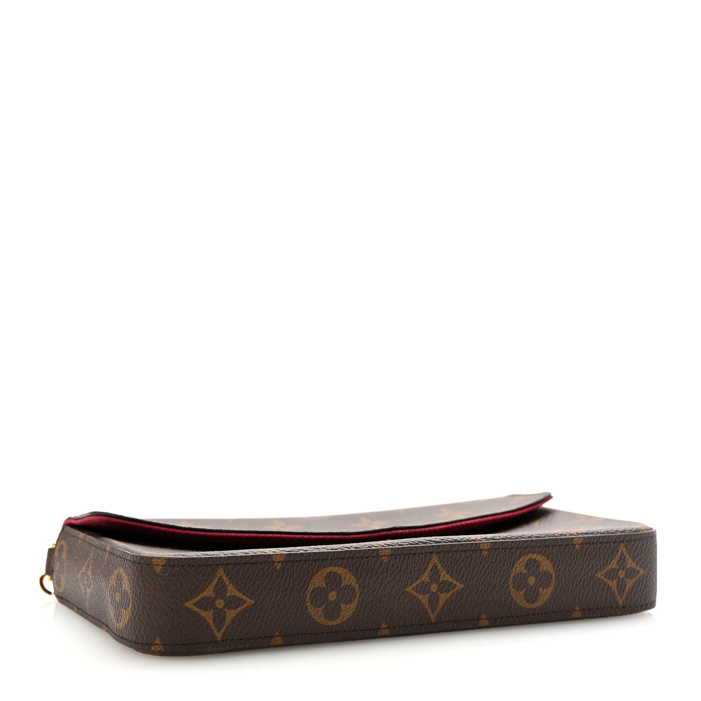 Monogram Pochette Felicie Chain Wallet Fuchsia