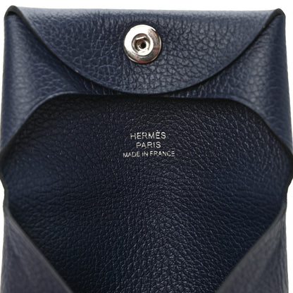 Hermes Evercolor Bastia Coin Purse Bleu Nuit 6 of 7