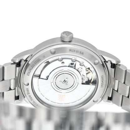 Tiffany Stainless Steel Diamond 34mm CT60 3-Hand Automatic Watch Ice Blue 4 of 5