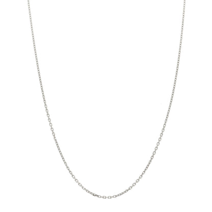 Van Cleef & Arpels 18K White Gold Trace Chain Necklace 1 of 6