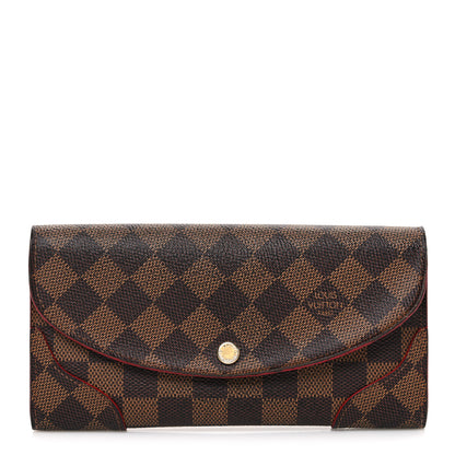 Louis Vuitton Monogram Emilie Wallet Red 1 of 6