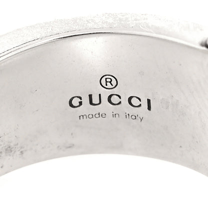Gucci Sterling Silver Enamel Interlocking G Band Ring 49 5 Turquoise 4 of 6