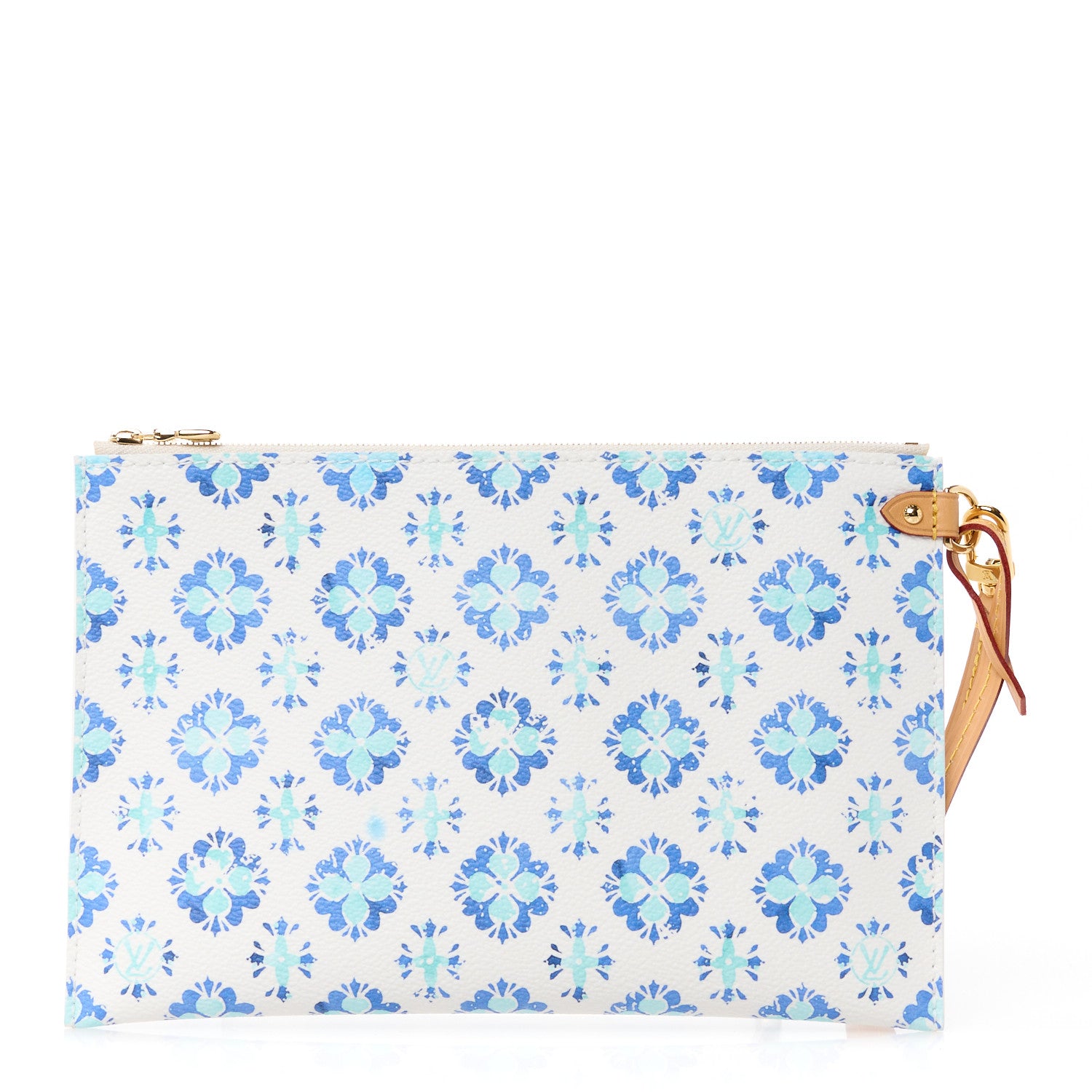 Louis Vuitton Monogram Tiles By The Pool Neverfull MM Pochette Lagoon Blue 1 of 10