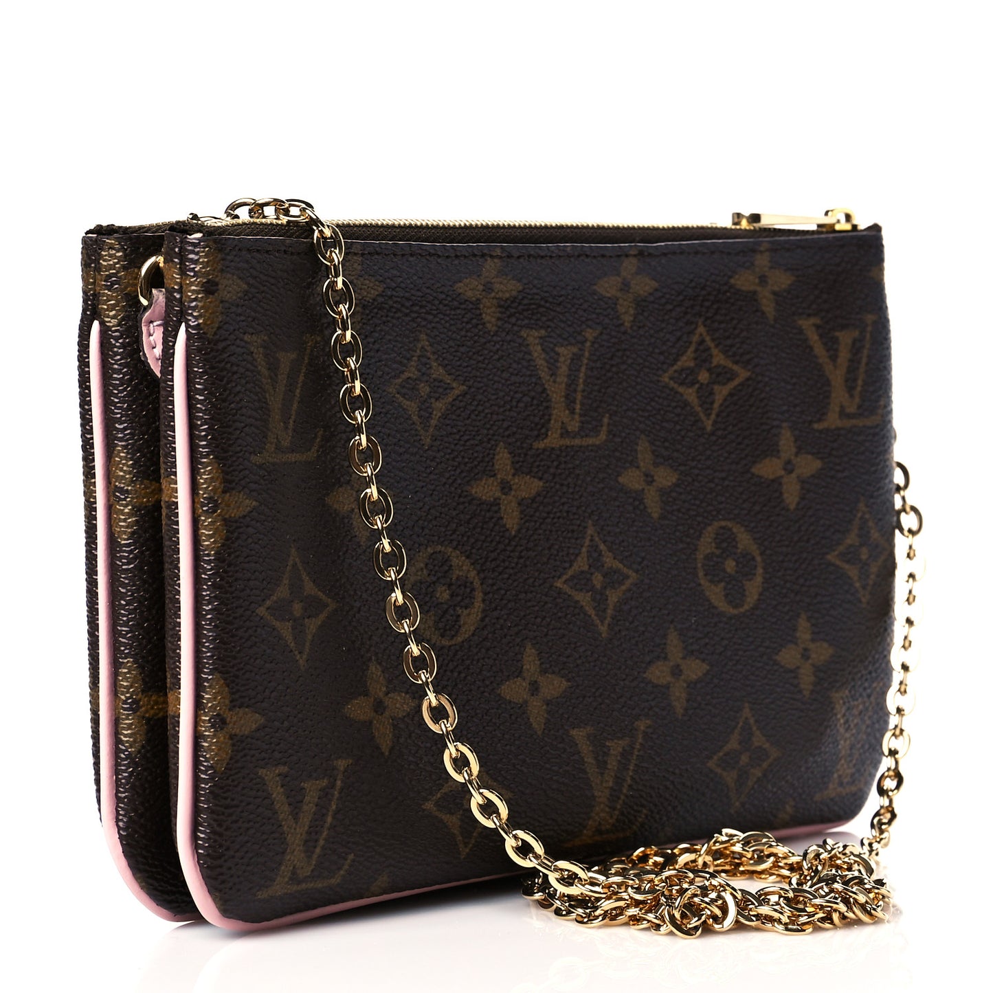 Monogram Blooming Flowers Double Zip Pochette