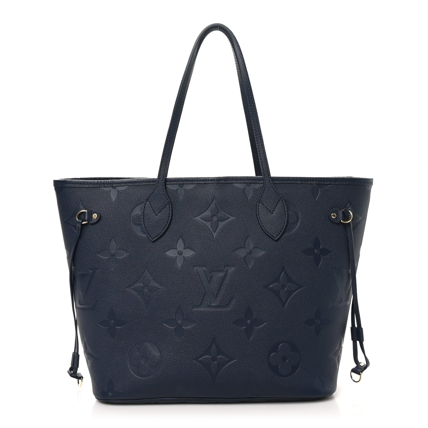 Louis Vuitton Empreinte Monogram Giant Neverfull MM  Navy 1 of 10