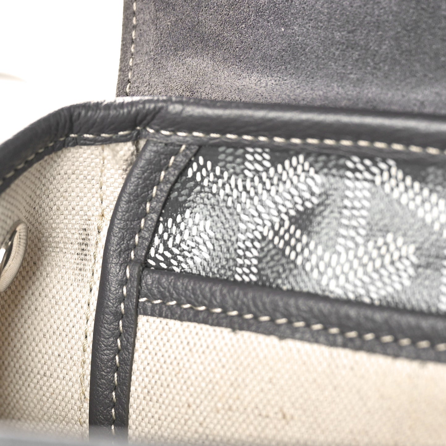 Goyardine Calfskin Mini Alpin Backpack Grey