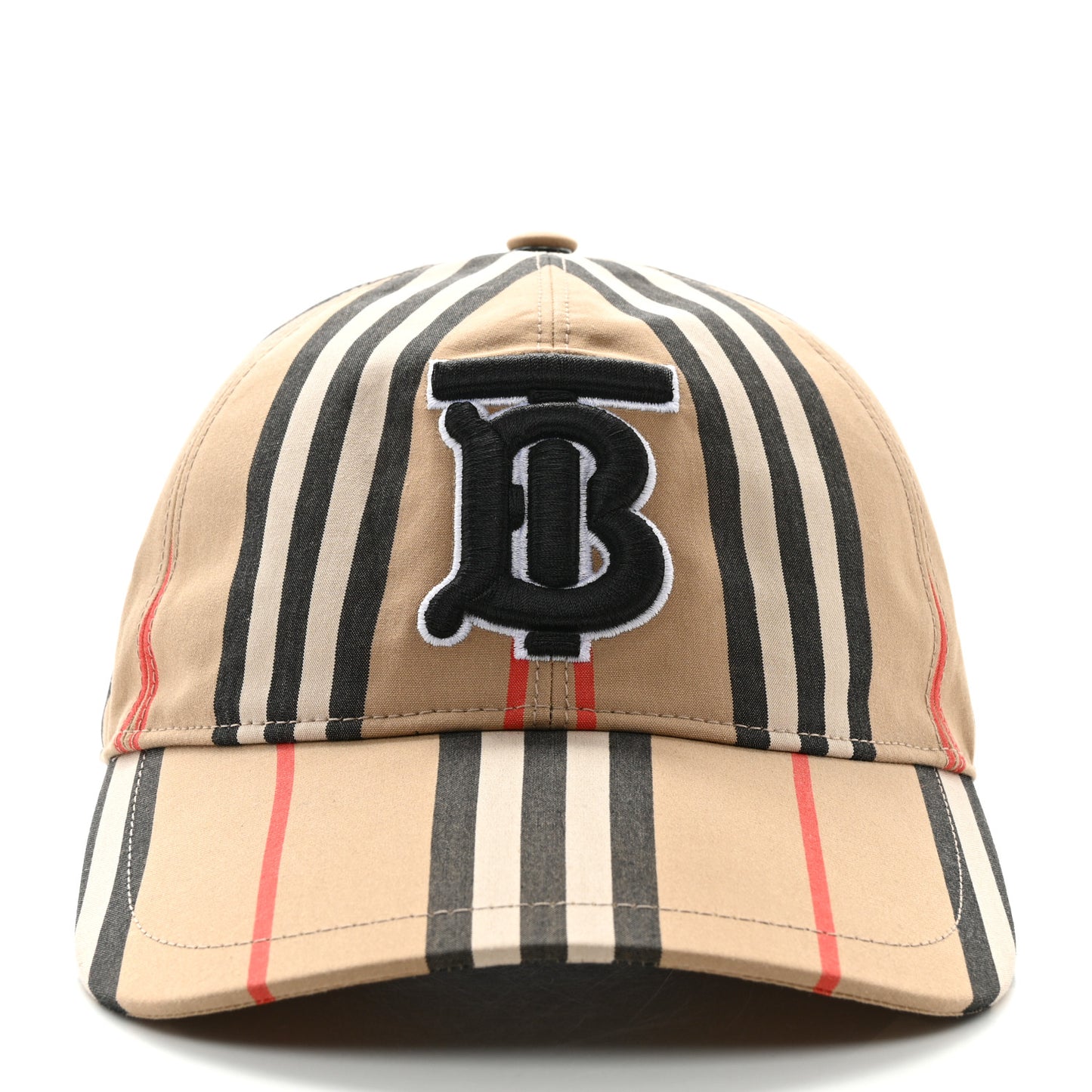 Cotton Vintage Check Monogram Baseball Hat M Archive Beige