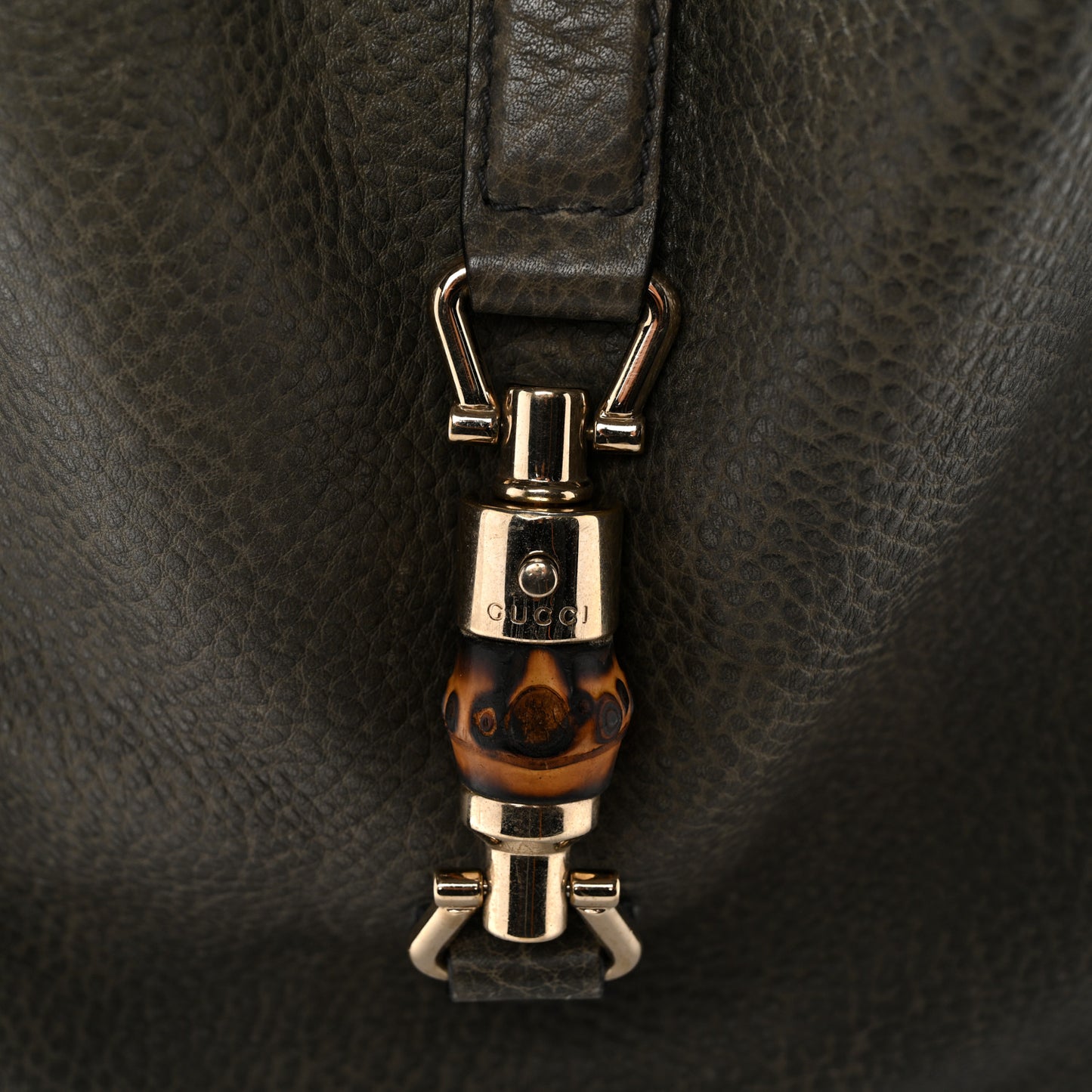 Calfskin Large New Jackie Shoulder Bag Military